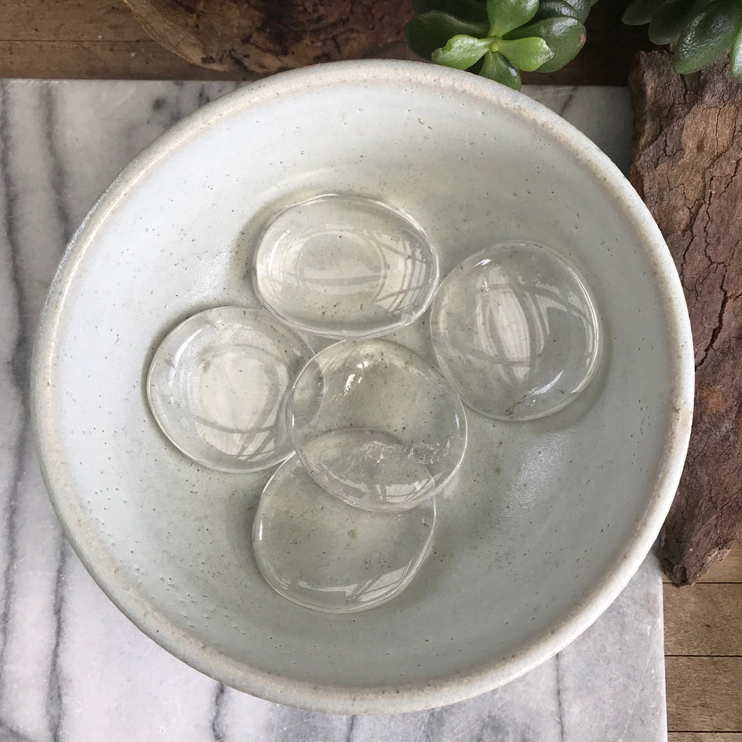 Clear Quartz Smooth Stones SKU 20516