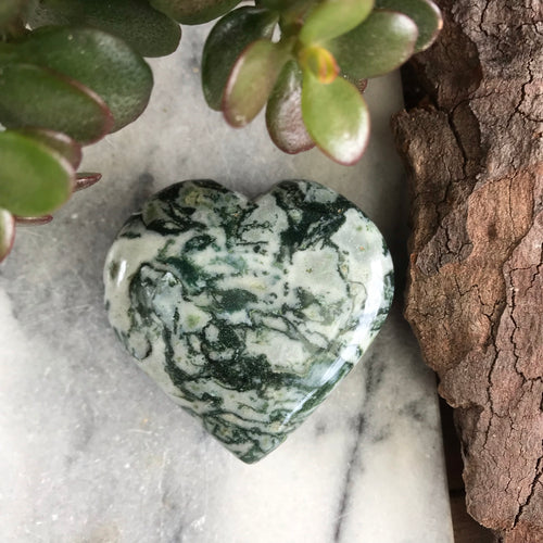 Tree Agate Heart SKU 18737