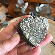 Pyrite Double Sided Cluster Heart SKU 21784