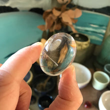 Clear Quartz Palm Stone SKU 21267