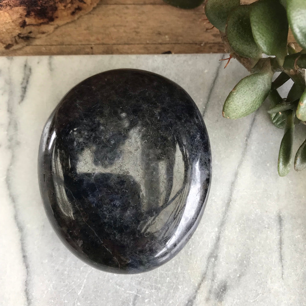 Iolite Palm Stone SKU 19539