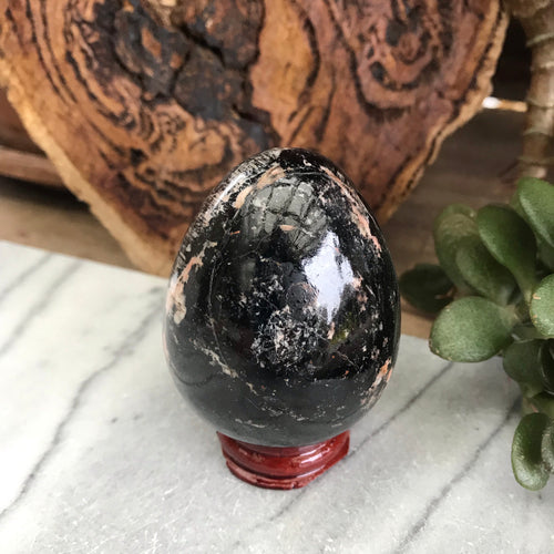 Black Tourmaline Egg SKU 19501