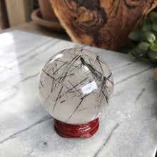 Tourmalinated Quartz Sphere SKU 19773
