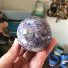 Lepidolite, Smoky Quartz & Cleavelandite Sphere SKU 21225