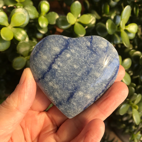Blue Quartz Heart SKU 20484