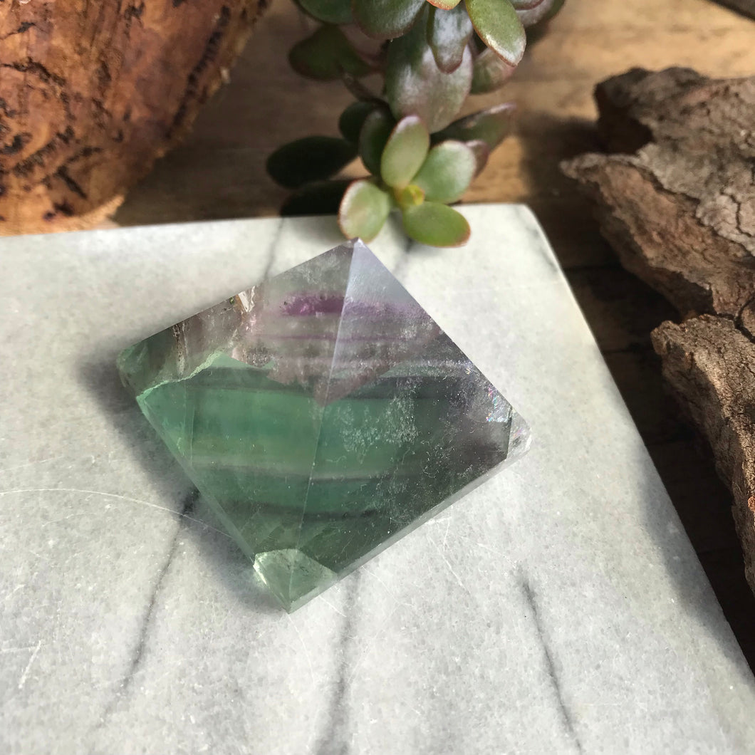 Rainbow Fluorite Pyramid SKU 17876