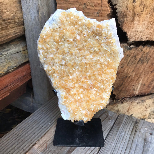 Citrine Cluster in Stand