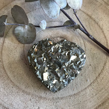 Pyrite Double Sided Cluster Heart SKU 21786