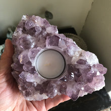 Amethyst Cluster Candleholder SKU 21350C