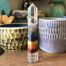 Clear Quartz Chakra Bonded Point SKU 20956