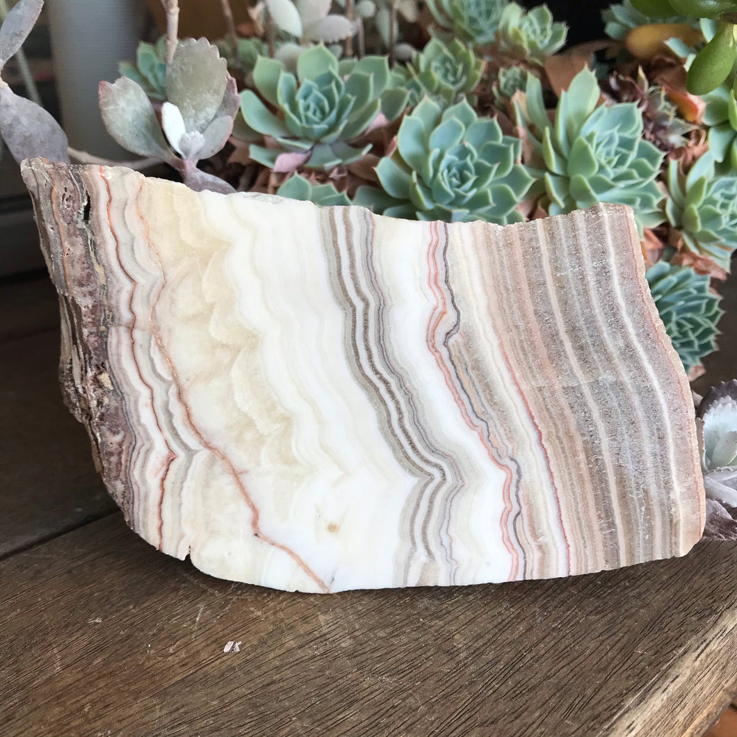 Banded Calcite Slab SKU 16581