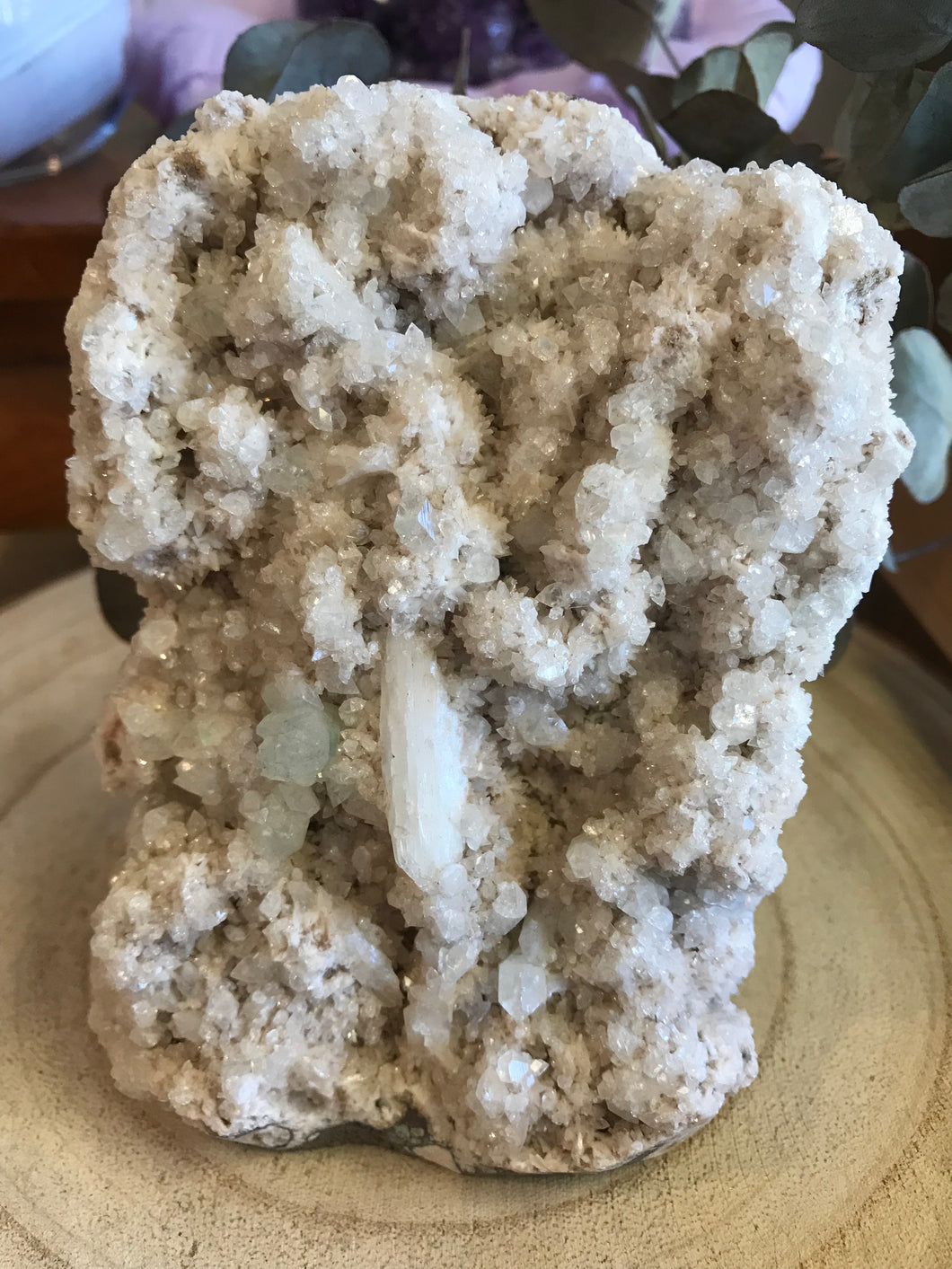 Apophyllite, Green Apophyllite & Stilbite Cluster SKU 11856