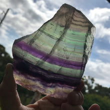 Rainbow Fluorite Slab and Stand SKU 17864