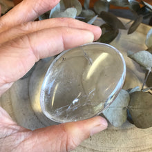 Clear Quartz Palm Stone SKU 21718