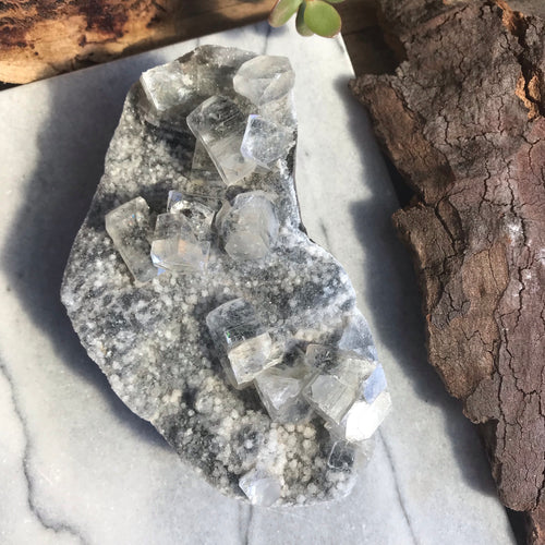 Apophyllite and Chalcedony Cluster SKU 9381