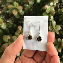 Sterling Silver Garnet Earrings SKU 21443