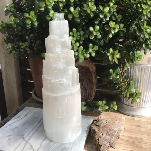 Selenite Large Tower SKU CL0822