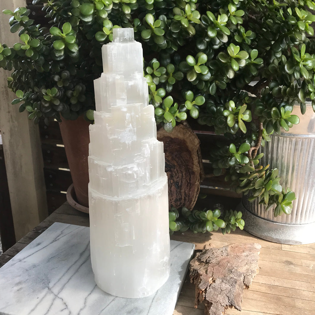 Selenite Large Tower SKU CL0822