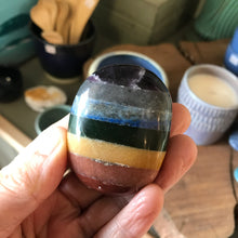 Chakra Bonded Palm Stone SKU 21006