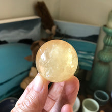 Golden Calcite Sphere SKU 21175