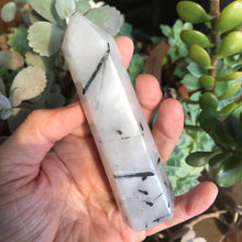 Tourmalinated Quartz Point SKU 15819
