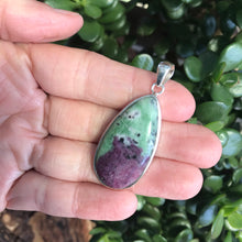 Sterling Silver Ruby Zoisite Pendant SKU 17010