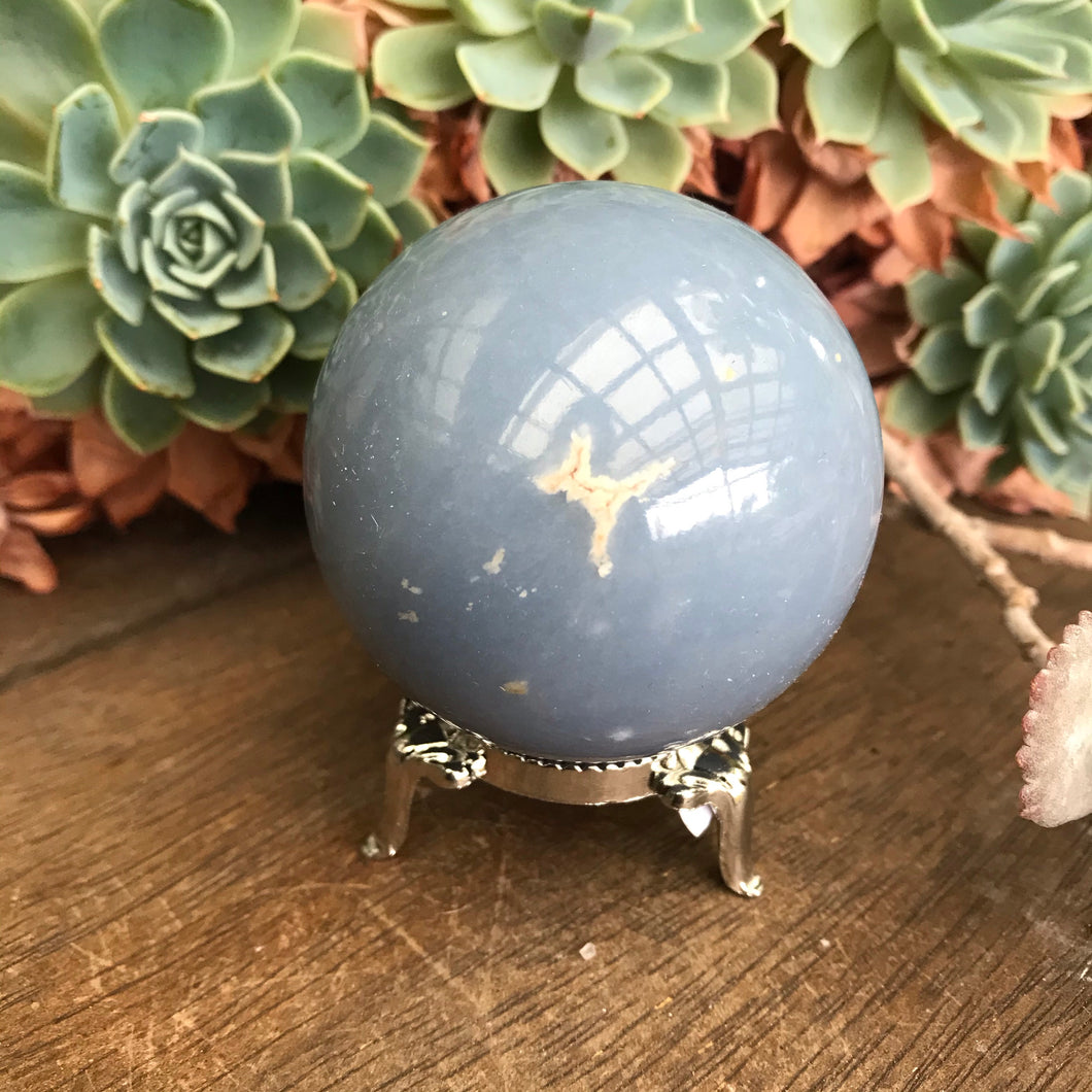 Angelite Sphere SKU 15792