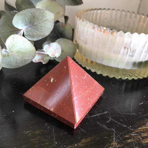 Red Jasper Pyramid SKU 21325a