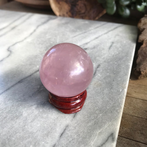 Rose Quartz Sphere SKU 20409