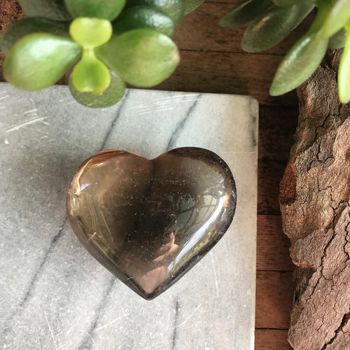 Smoky Quartz Heart SKU 20121
