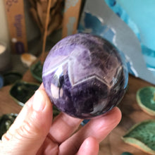 Chevron Amethyst Sphere SKU 21465