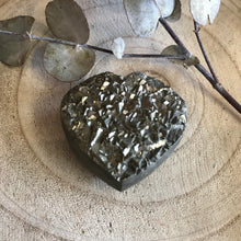 Pyrite Double Sided Cluster Heart SKU 21784
