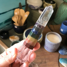 Clear Quartz Chakra Bonded Point SKU 20955