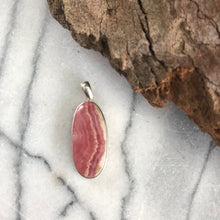Sterling Silver Rhodochrosite Pendant SKU 21421