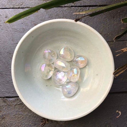 Opal Aura Quartz Tumblestones SKU 6924