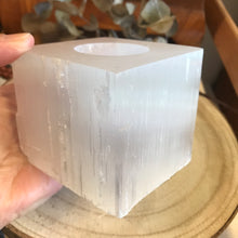 Selenite Cube Candleholder SKU 21840