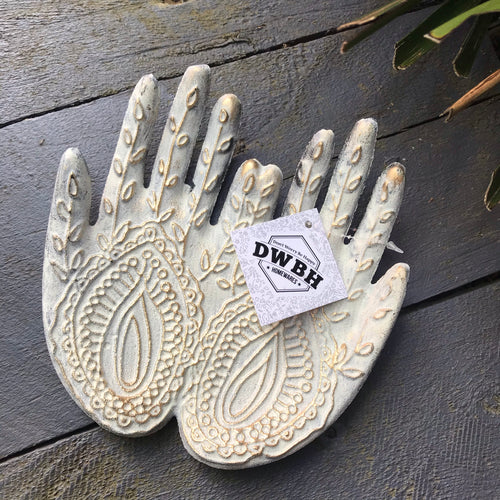 Metal Hands Trinket Plate SKU 18481