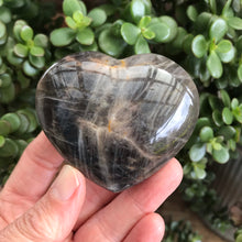 Black Moonstone Heart SKU 19593