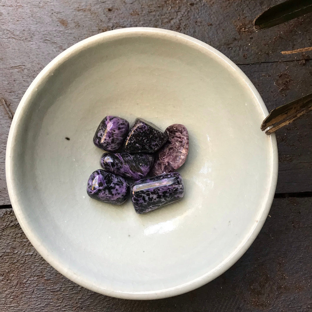 Charoite Tumblestones SKU 12497