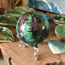 Ruby Zoisite Sphere SKU 21496