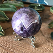 Chevron Amethyst Sphere SKU 21465