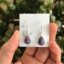 Sterling Silver Charoite Earrings SKU 21448