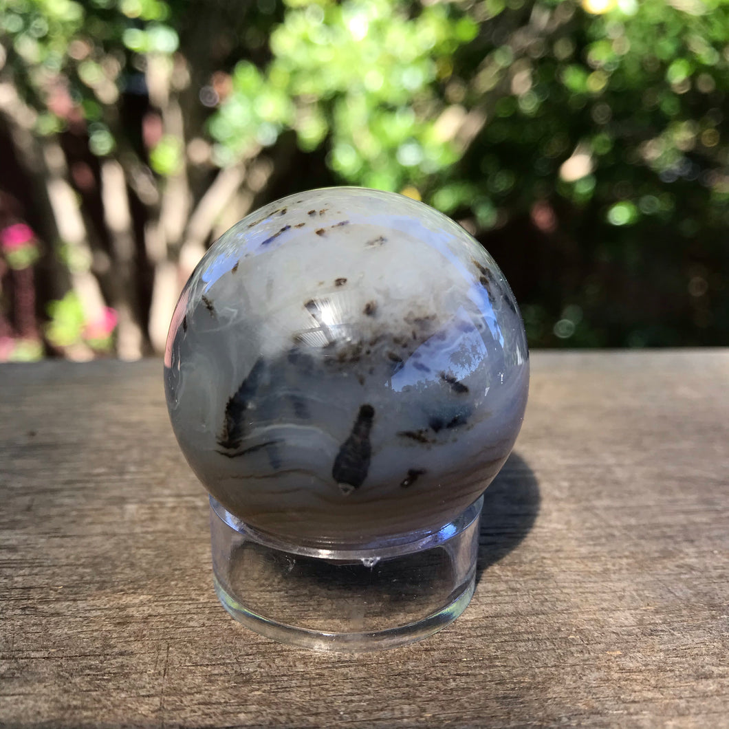Dendritic Agate Sphere