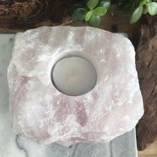 Rose Quartz Chunk Candleholder SKU 20056A