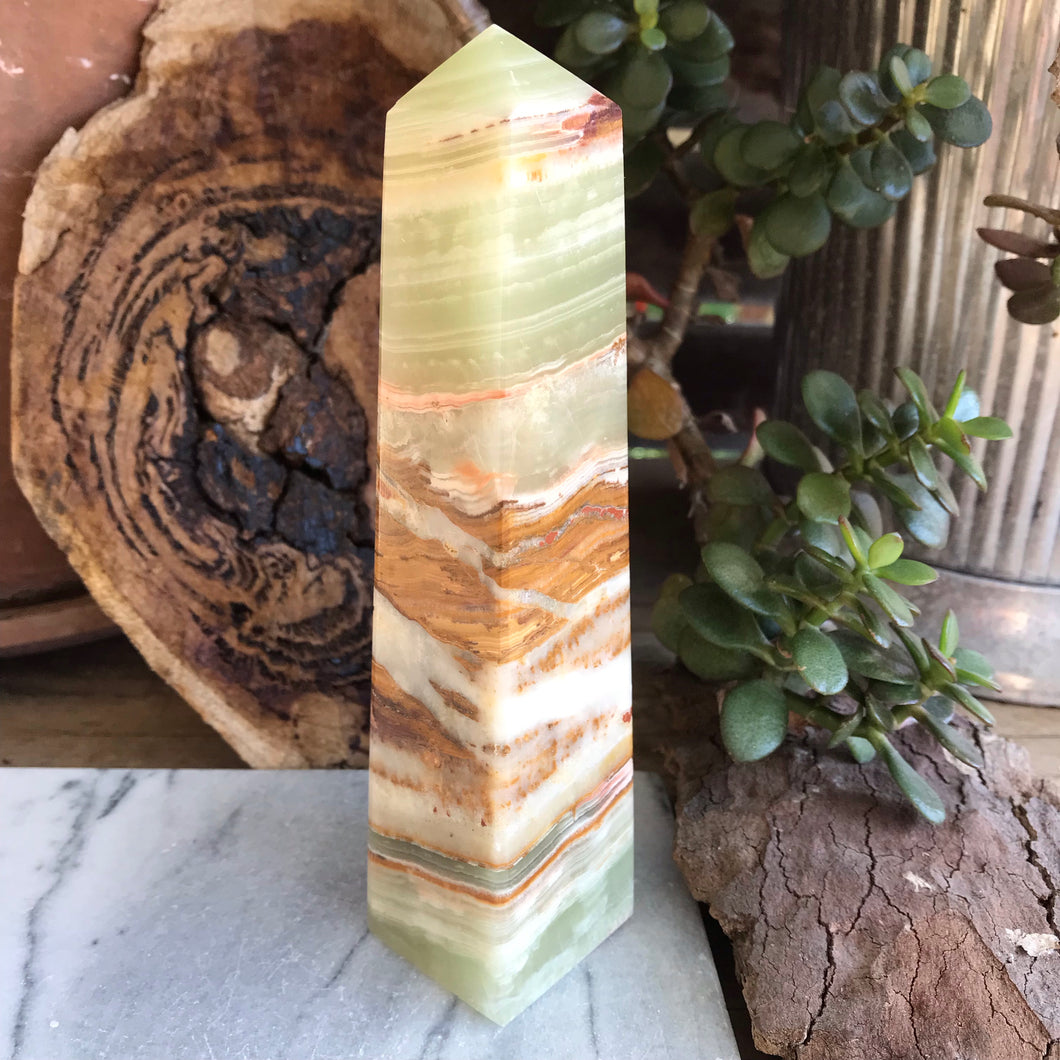 Green Onyx Obelisk SKU 19304