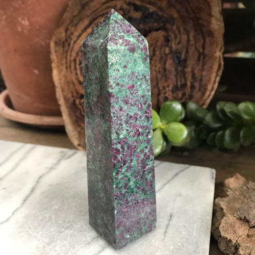 Ruby Fuchsite Obelisk SKU 20800