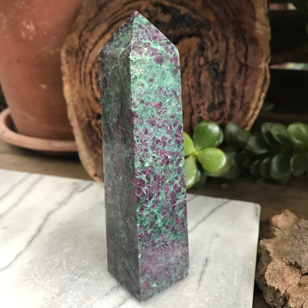 Ruby Fuchsite Obelisk SKU 20800