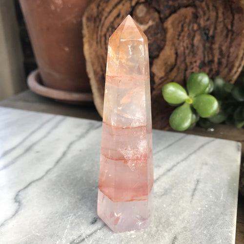 Hematoid Quartz Point SKU 20983